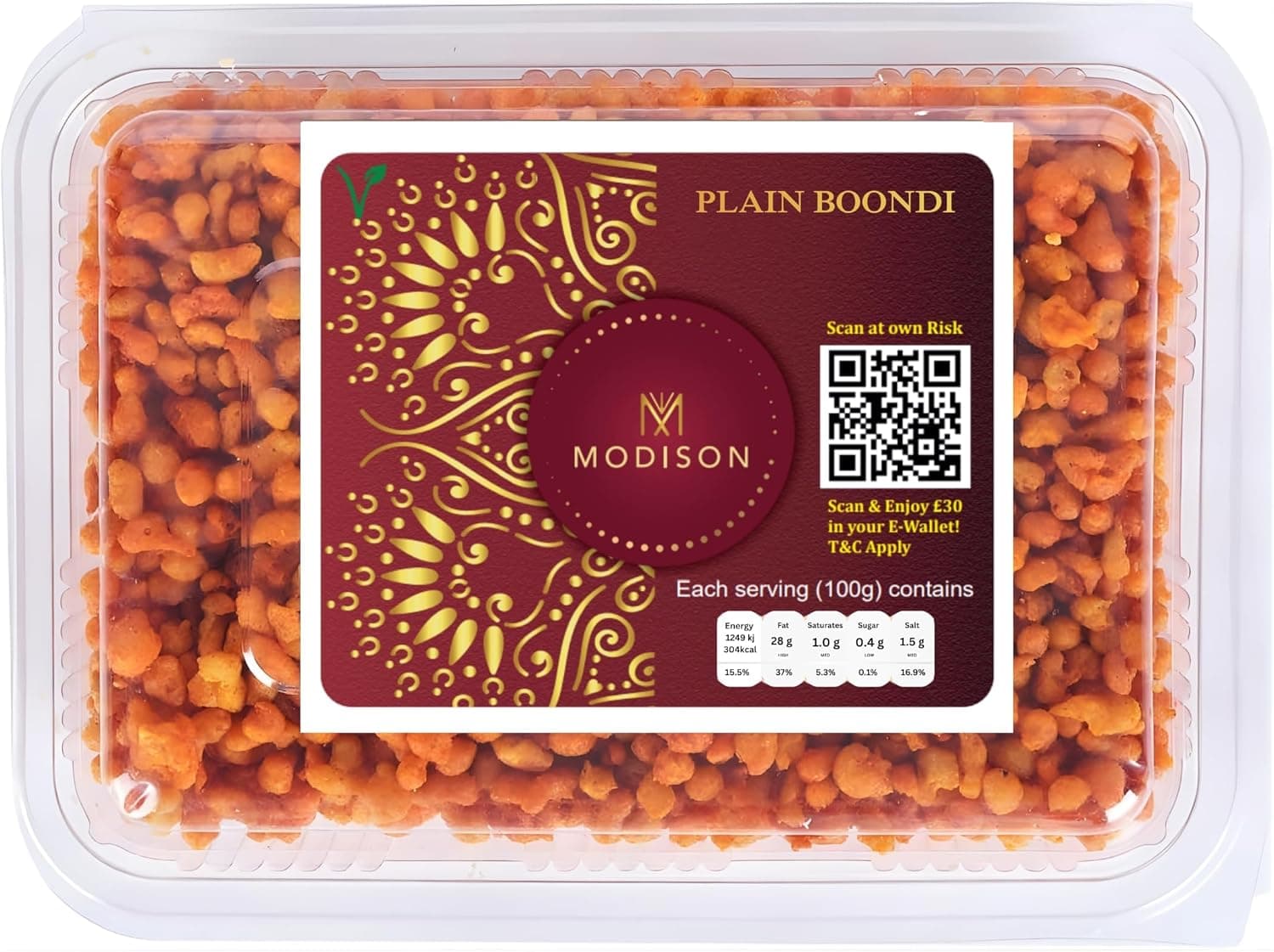 MODISON Boondi Indian Snacks Crunchy Fresh 180g thumbnail 8