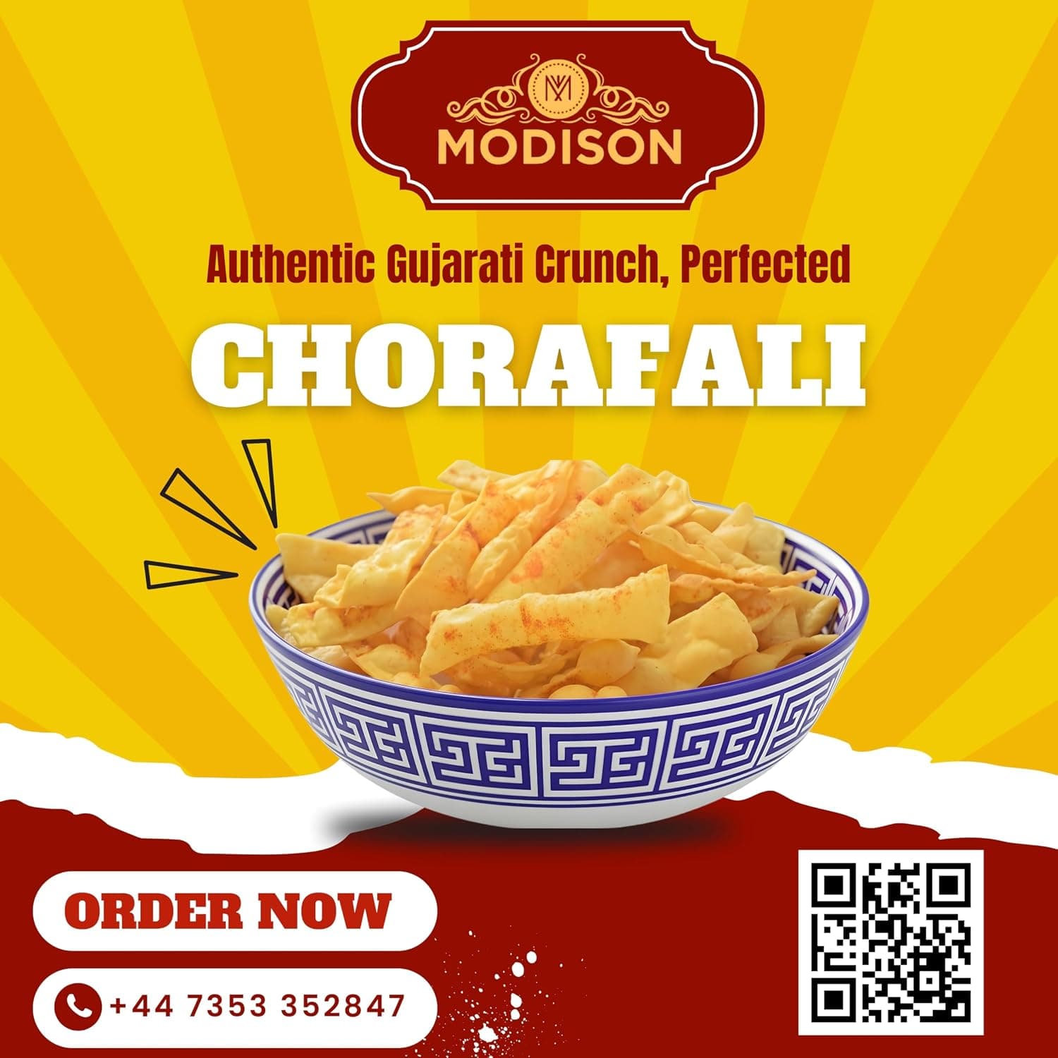 MODISON Chorafali Crispy & Authentic Gujarati Snack 180g thumbnail 11