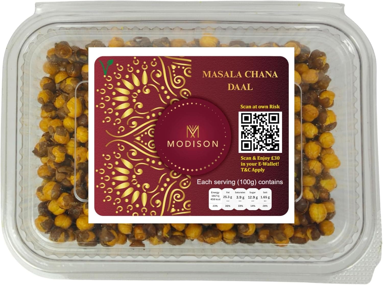 MODISON Masala Chana Healthy Snacks Roasted Chickpeas 180g thumbnail 8