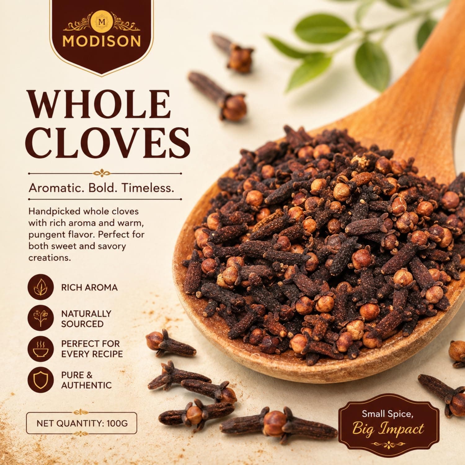 MODISON Whole Cloves Spice 100g thumbnail 11