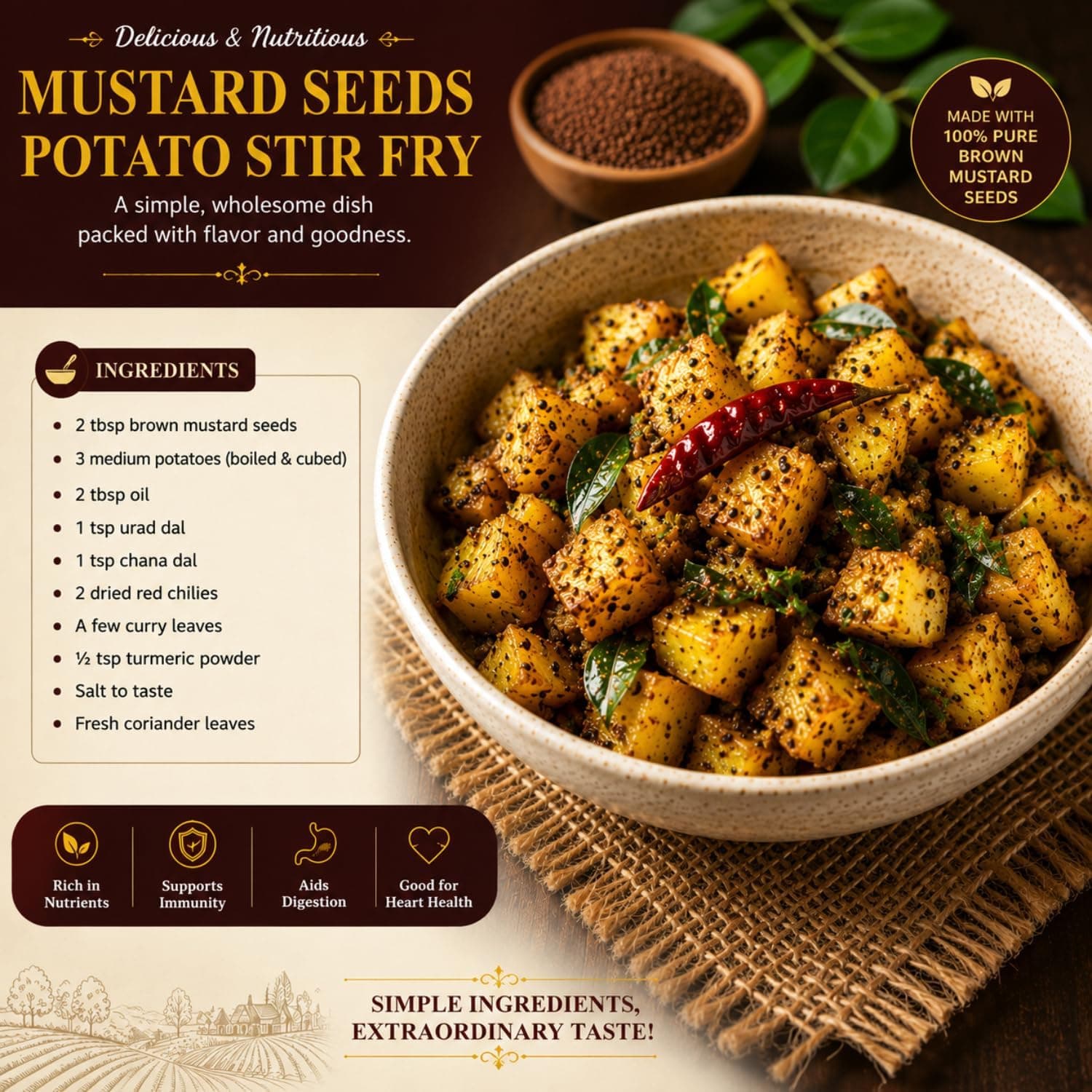 MODISON Mustard Seeds Whole Spice Natural 100g thumbnail 11