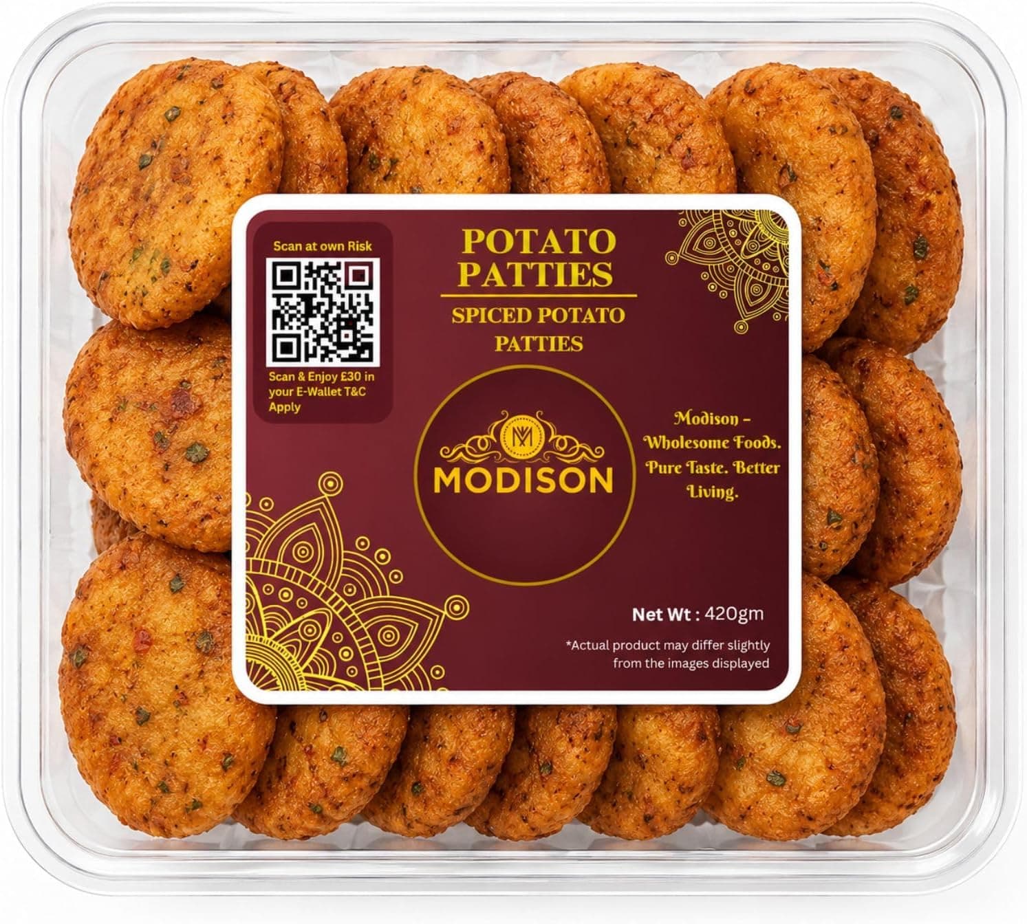 MODISON Potato Patties Ready to Cook Frozen Snack 420g thumbnail 8