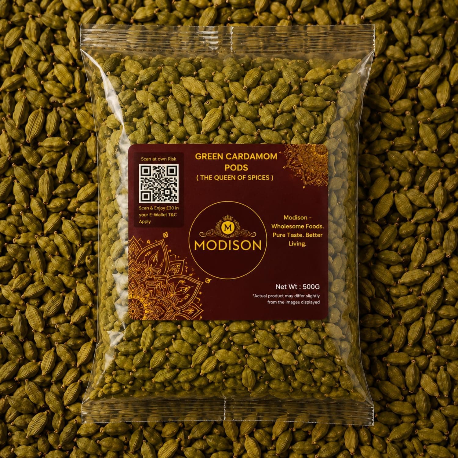 MODISON Green Cardamom Pods Whole Spice 500g thumbnail 9