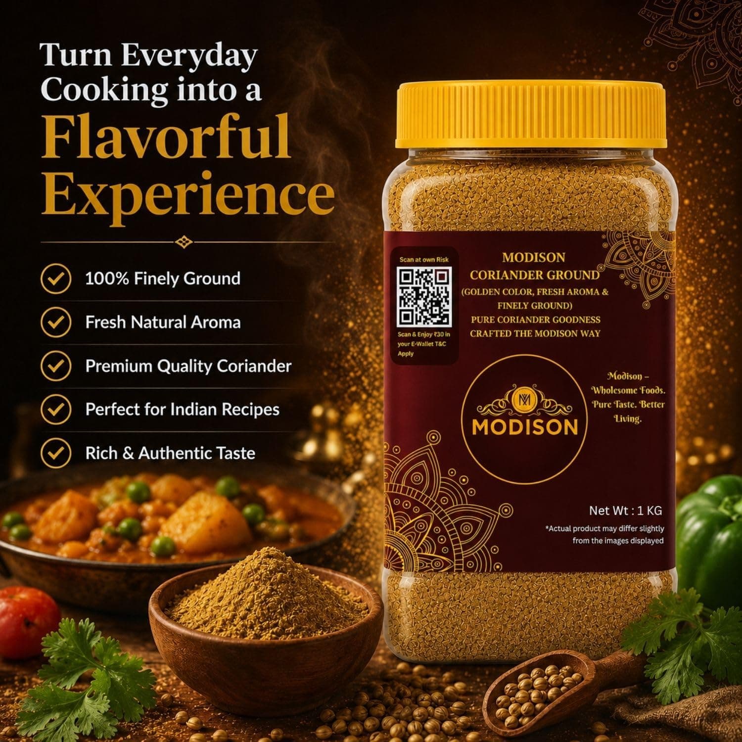 MODISON Coriander Powder Indian Spices Pure Dhania 100g thumbnail 12
