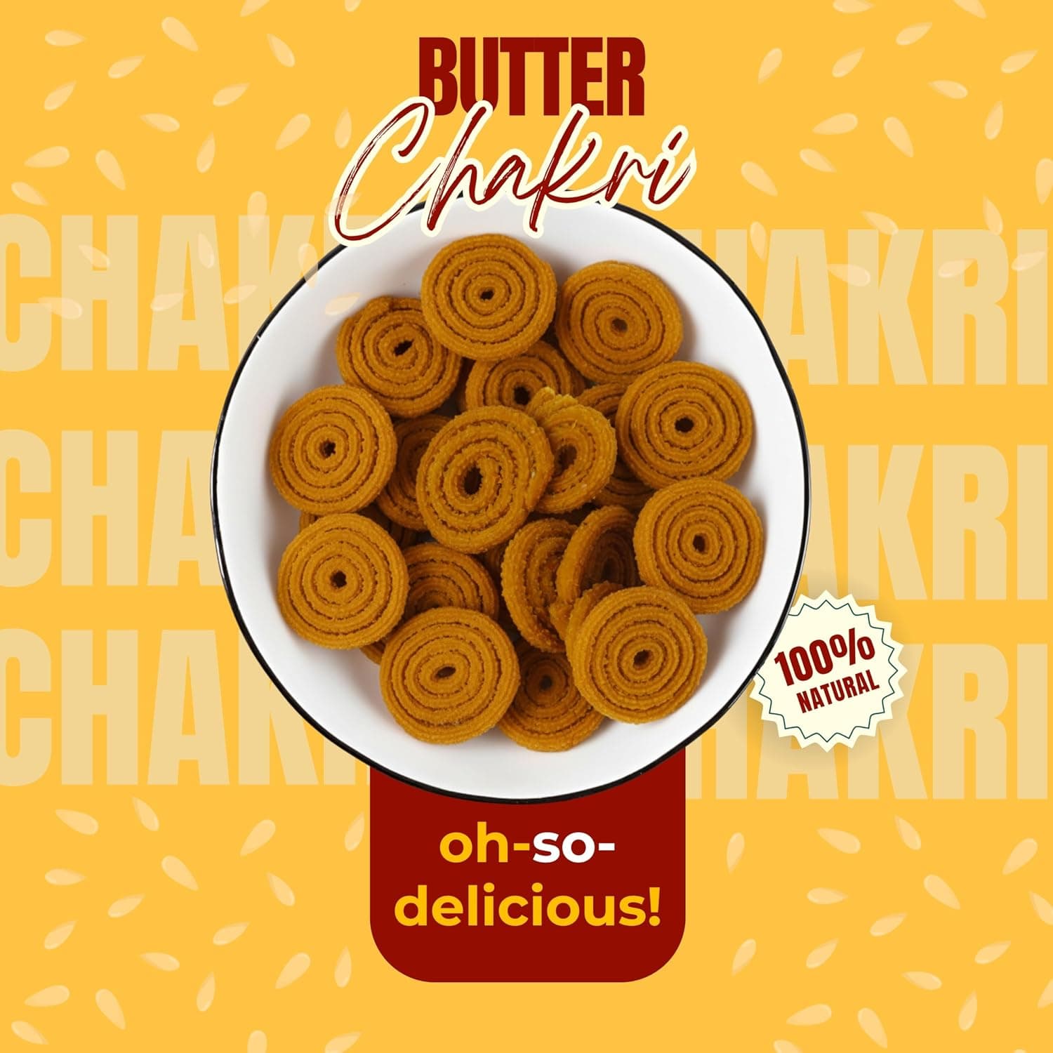 MODISON Butter Chakri Indian Snacks Crispy Gujarati 180g thumbnail 9