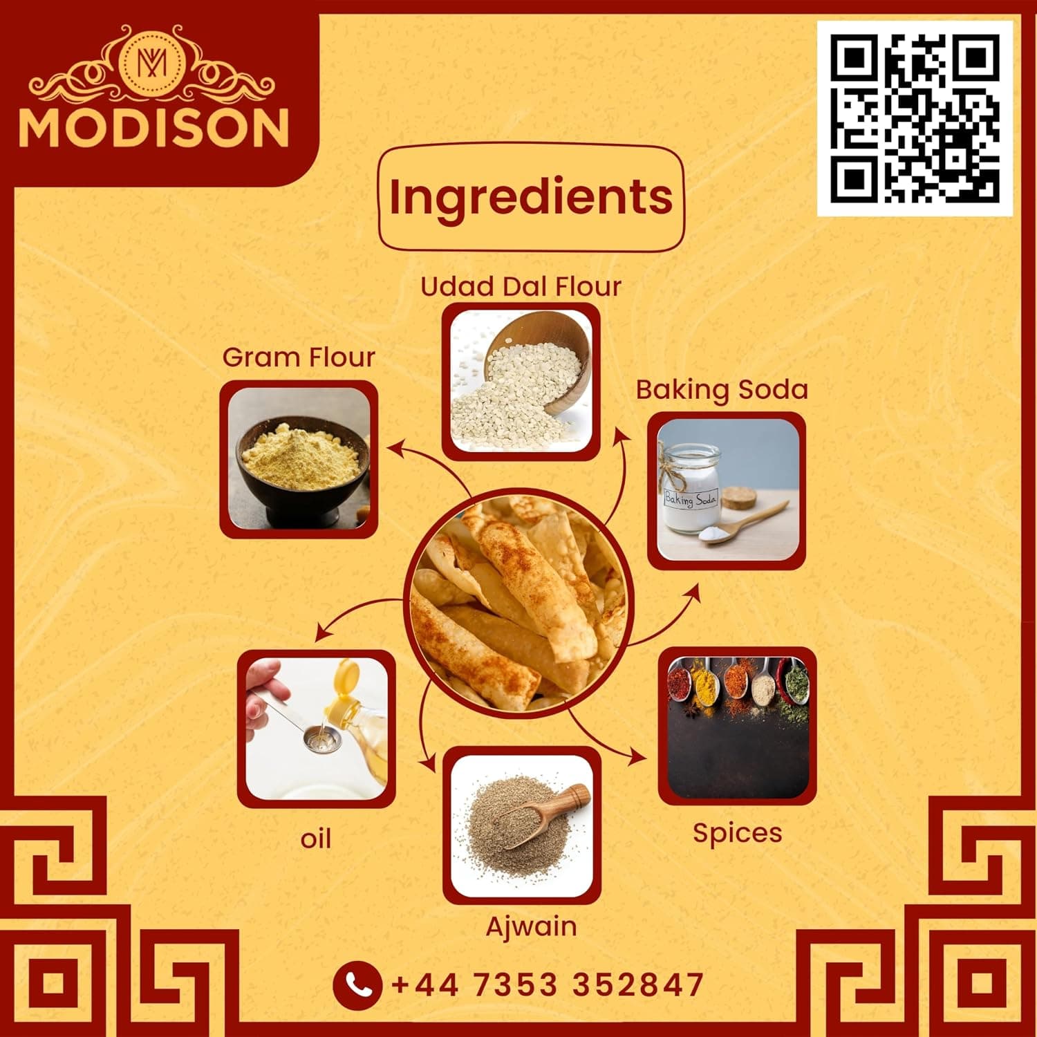 MODISON Chorafali Crispy & Authentic Gujarati Snack 180g thumbnail 10