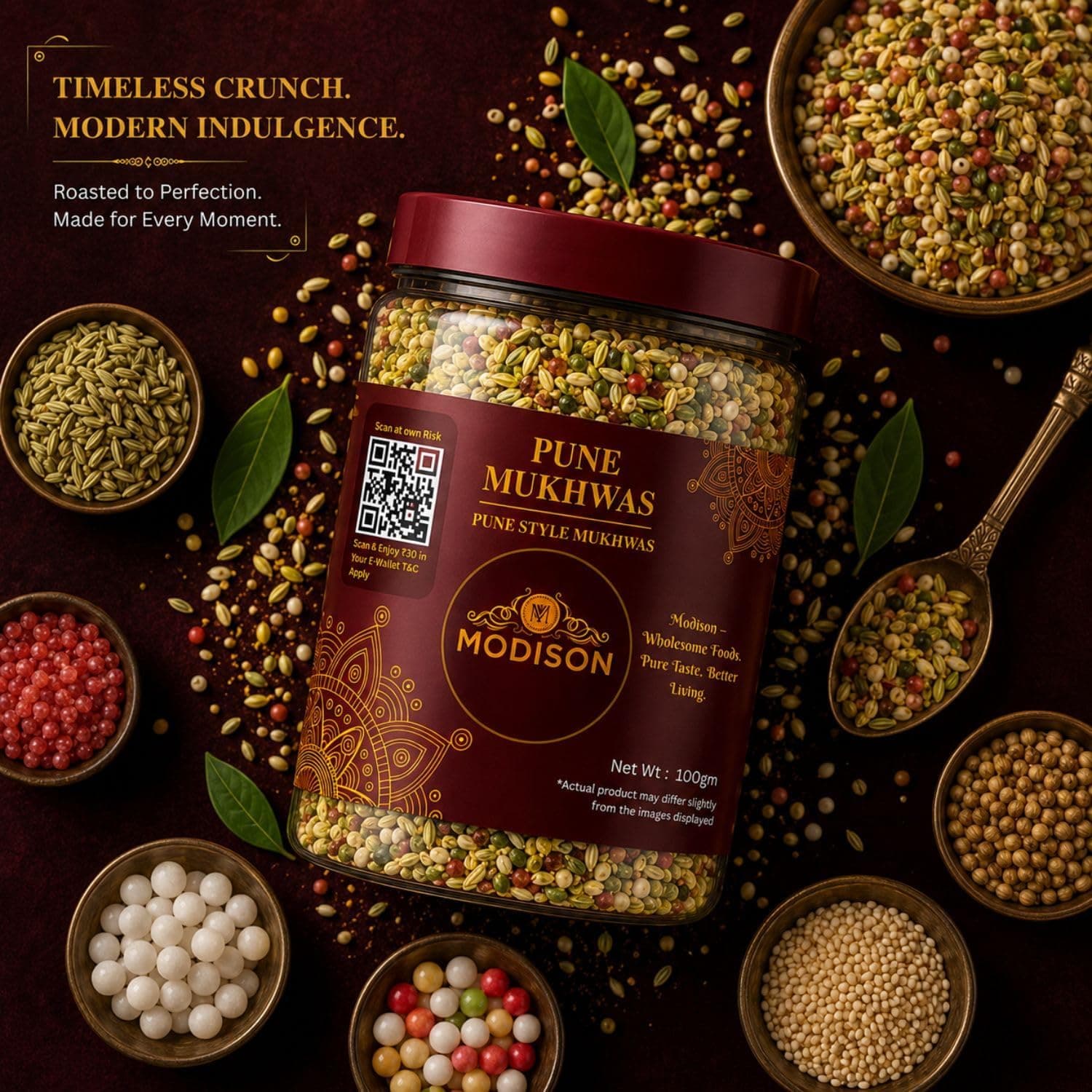 MODISON Pune Mukhwas Indian Mouth Freshener Fennel Coriander 100g thumbnail 11