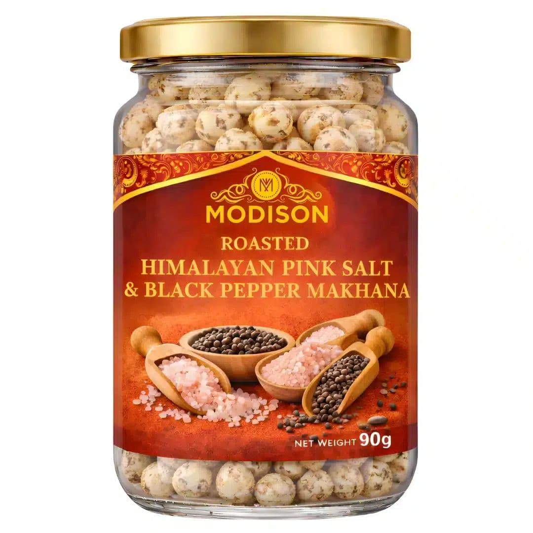 MODISON ROASTED HIMALYAN PINK SALT & BLACK PEPPER MAKHANA product image 1
