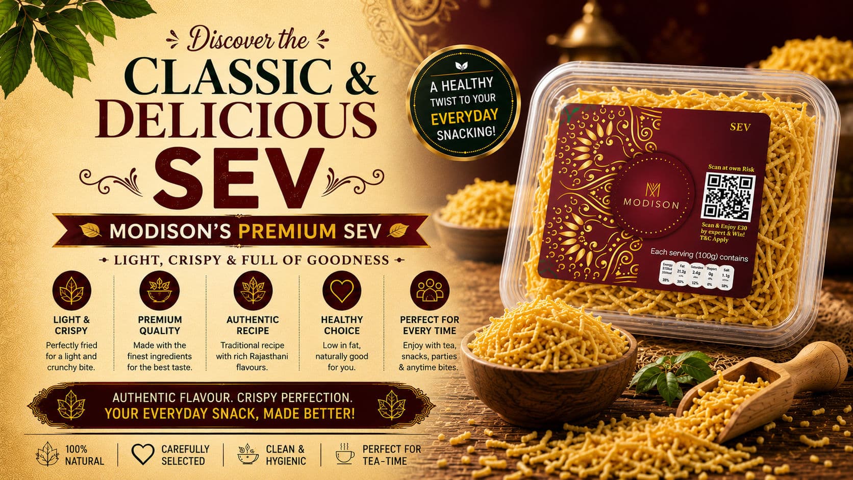 Top 3 Ready-to-Eat Indian Sev Snacks for Crunch Lovers in the UK
