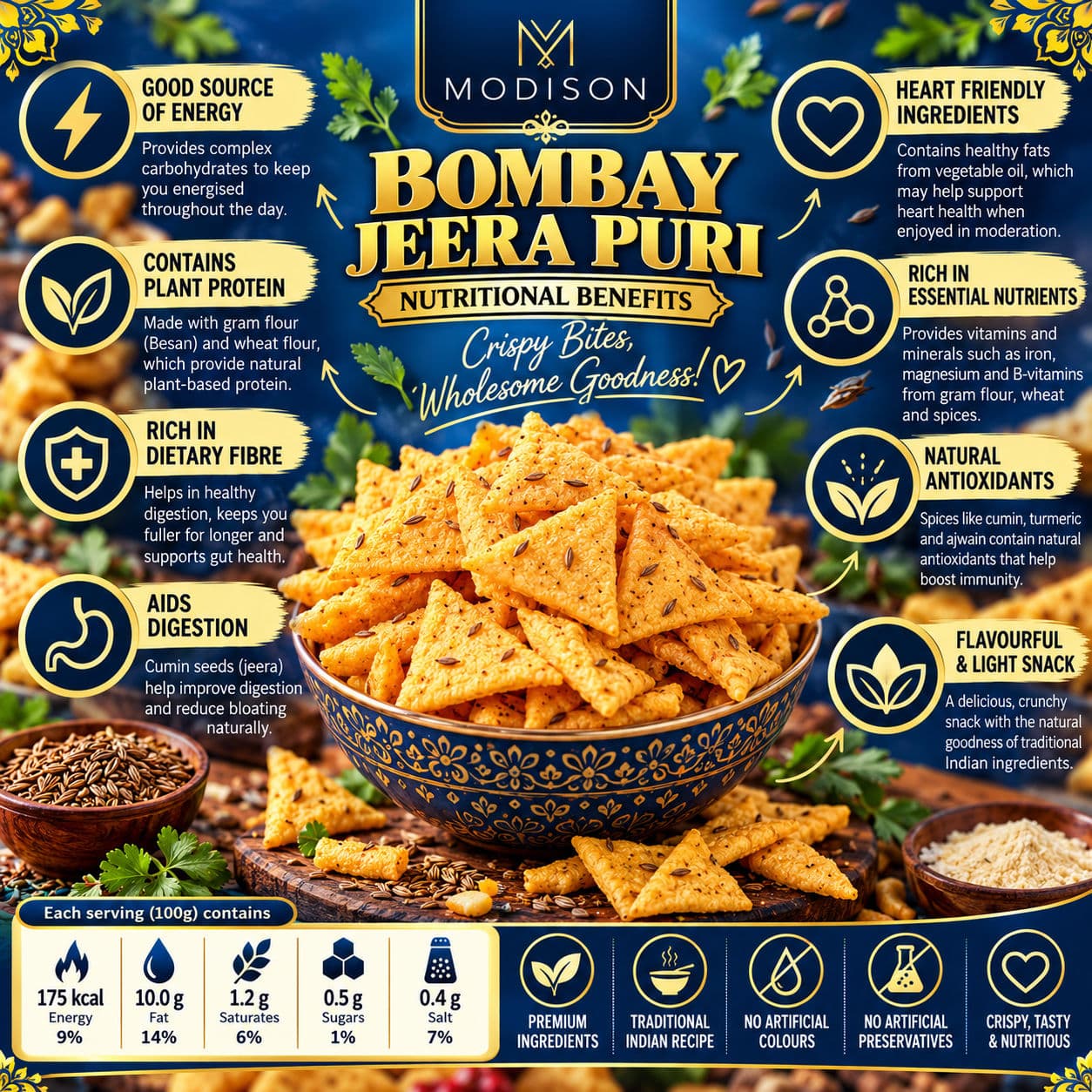 MODISON BOMBAY JEERA PURI product image 3