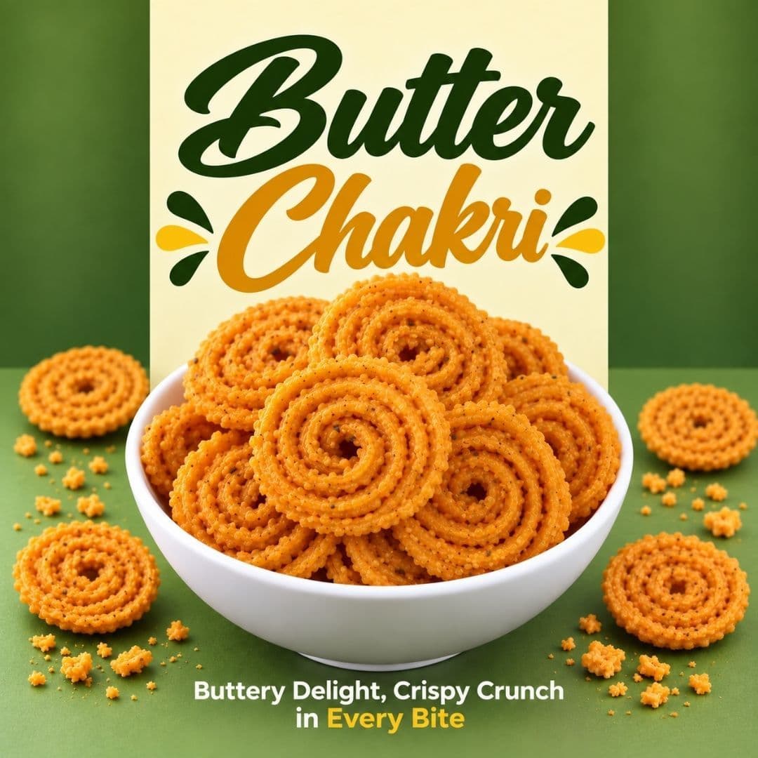 MODISON Butter Chakri Indian Snacks Crispy Gujarati 180g