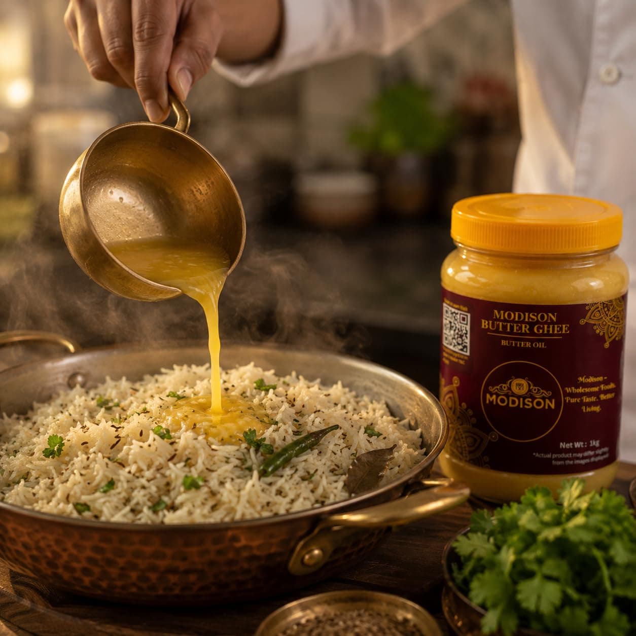 MODISON Butter Ghee Clarified Butter Pure Milk Fat 1kg product image 8