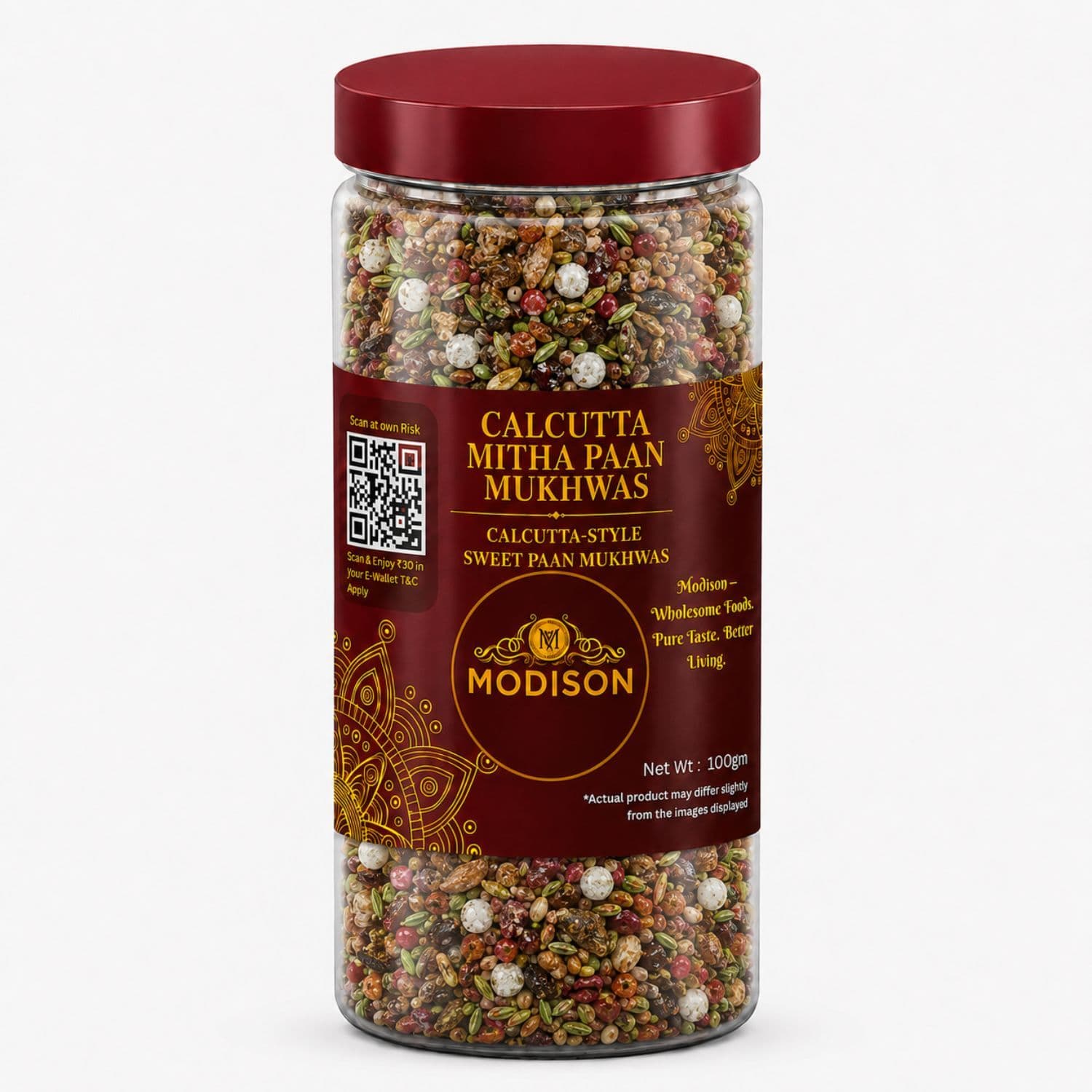 MODISON Calcutta Mitha Paan Indian Mouth Freshener 100g product image 1