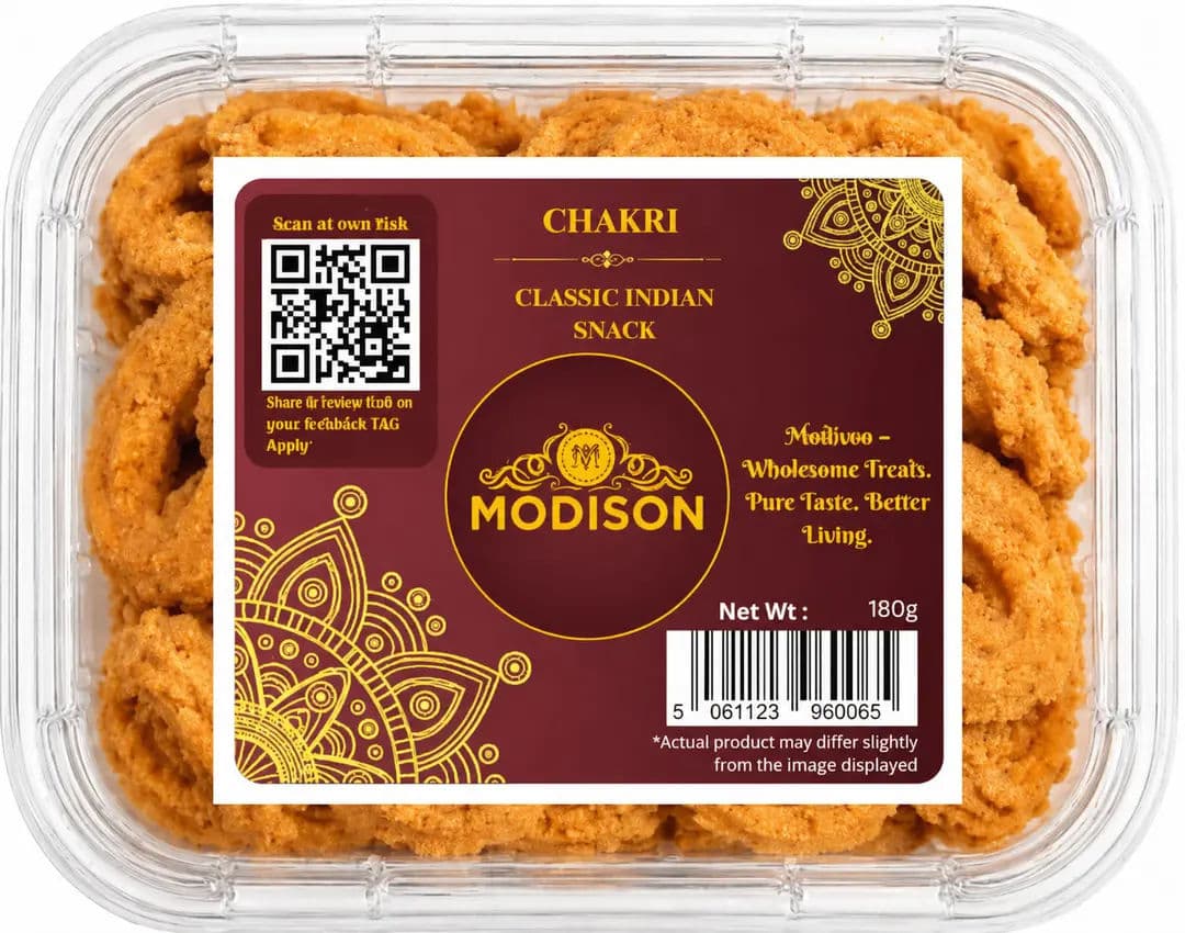 MODISON Chakri Crispy Indian Namkeen Snack 180g alternate image