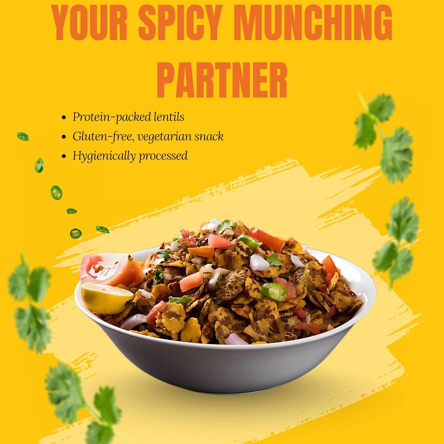 MODISON Chana Chapta Healthy Snacks Spicy Chickpeas 180g product image 2
