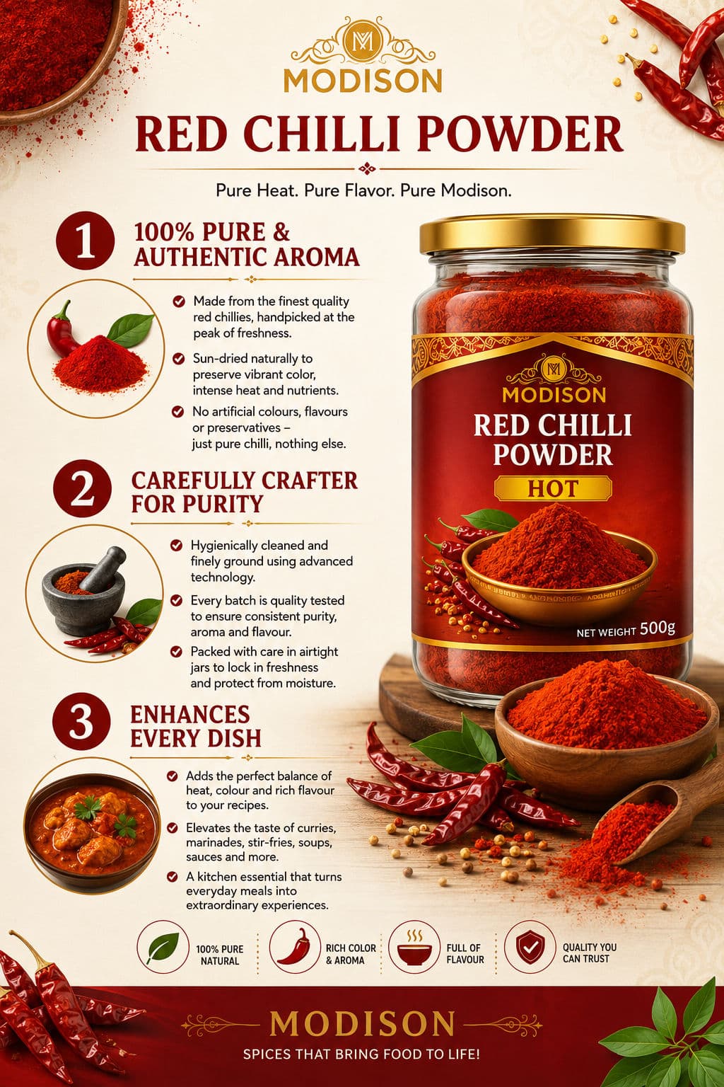 MODISON CHILLI POWDER (HOT) alternate image