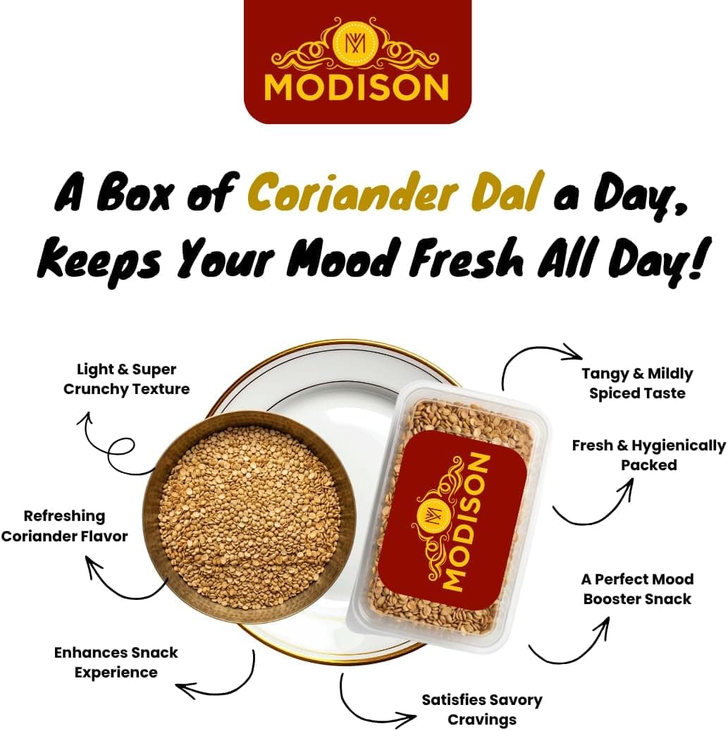 MODISON Coriander Dal Mukhwas Roasted Dhana Dal 200g product image 8