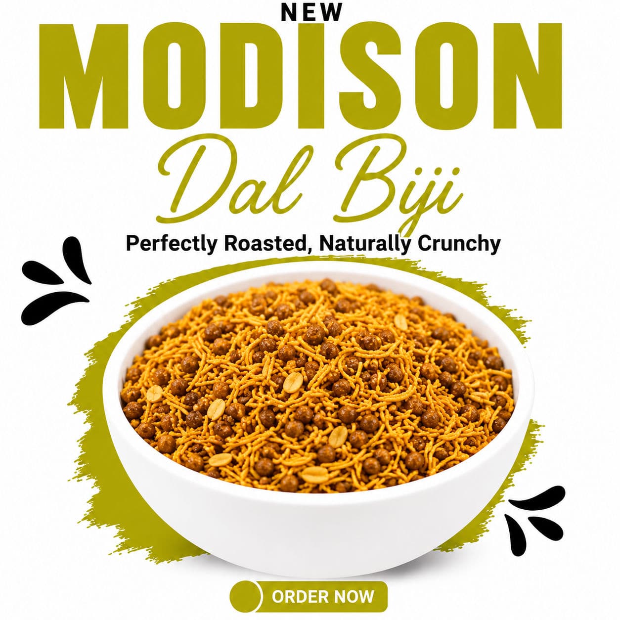 MODISON Dal Biji Indian Namkeen Snack Traditional Savoury 200g