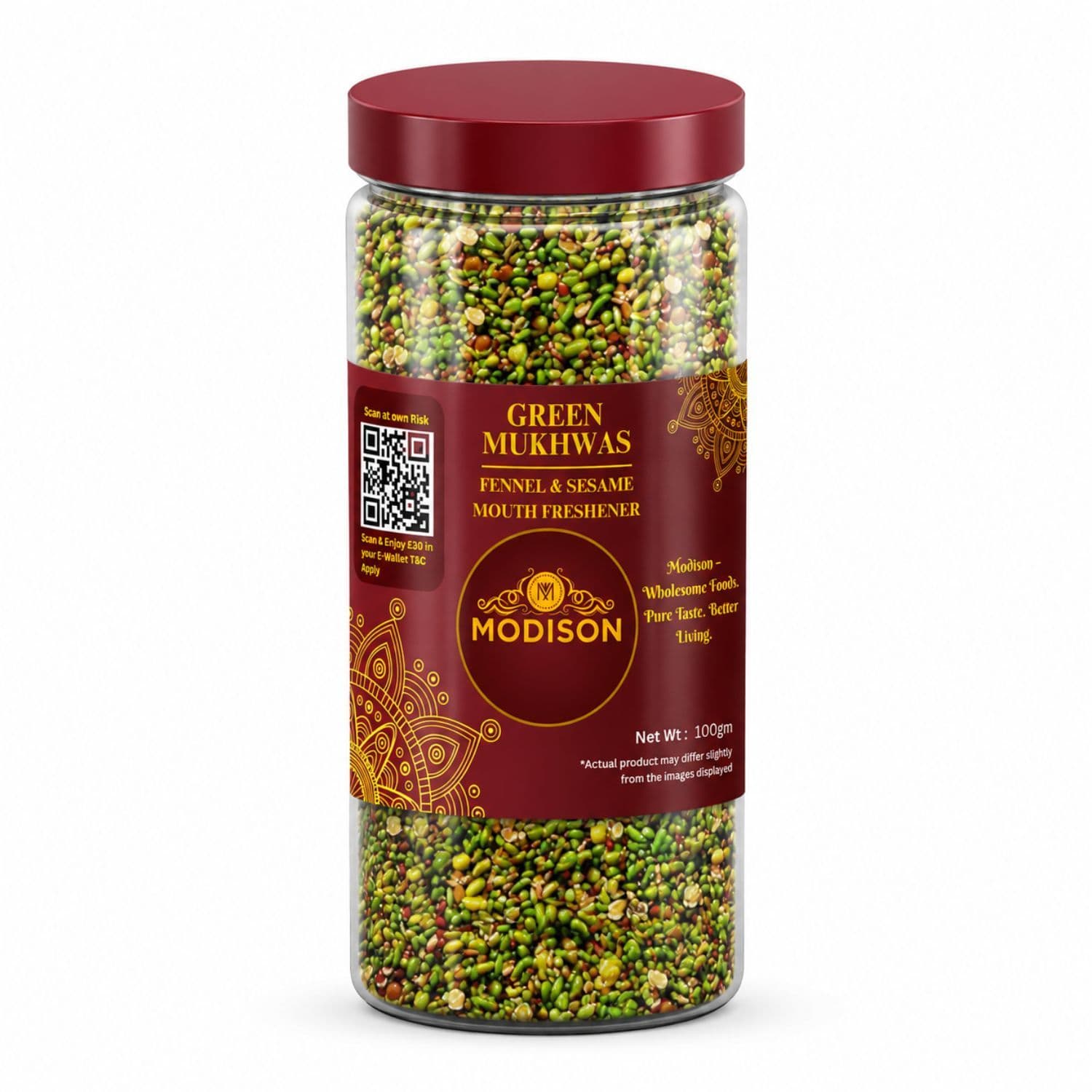 MODISON Green Mukhwas Indian Mouth Freshener Aniseed Coriander 100g product image 1