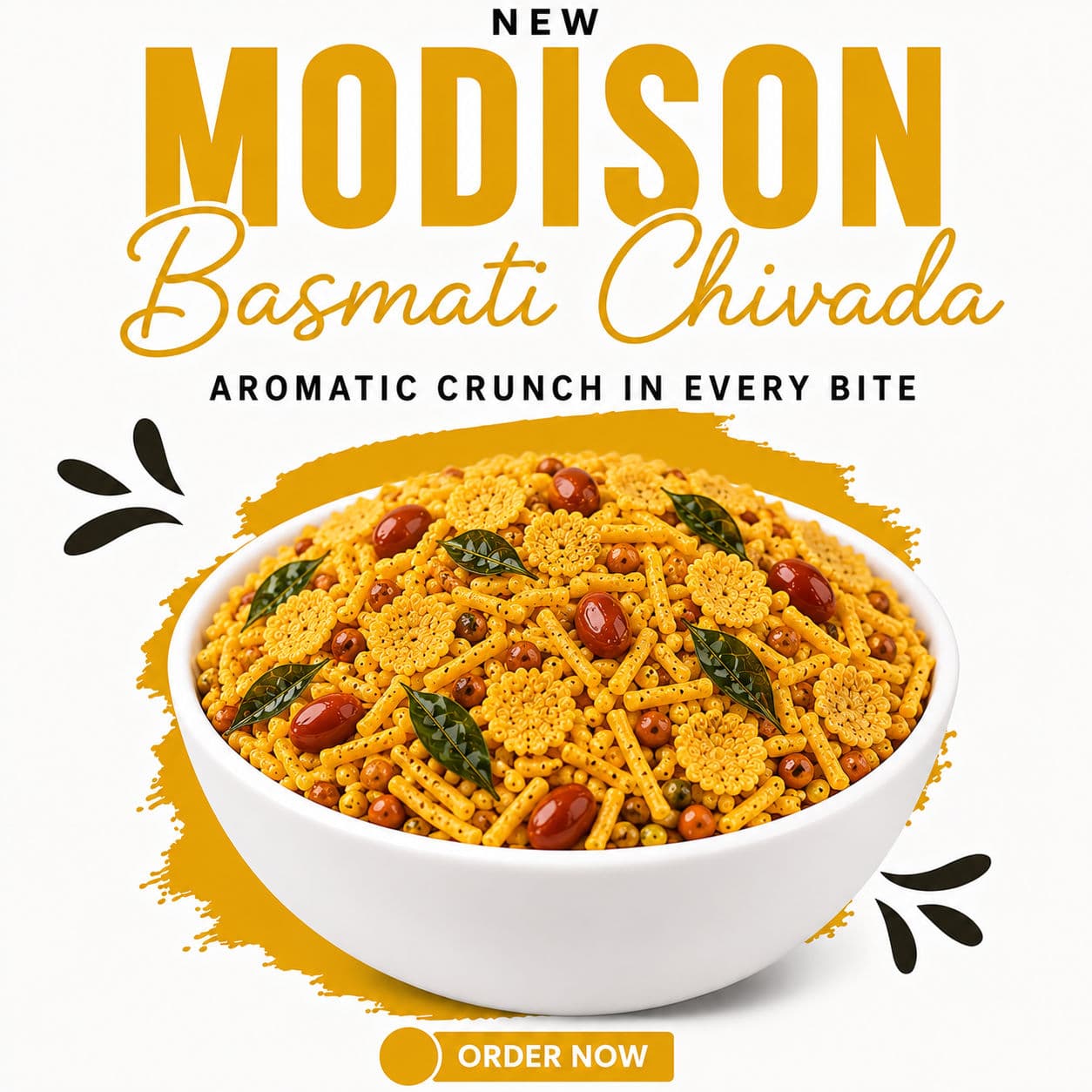 MODISON Hara Bhara Basmati Chivada Indian Namkeen Mint Coriander 180g