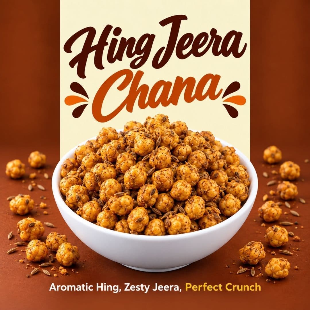 MODISON Hing Jeera Chana Indian Snacks Roasted Chickpeas 180g