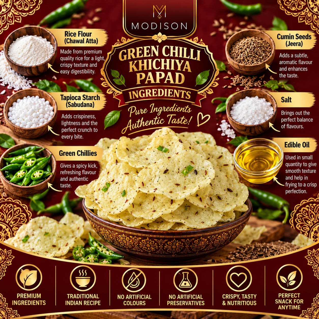 MODISON KHICHIYA PAPODDAM GREEN CHILLI alternate image