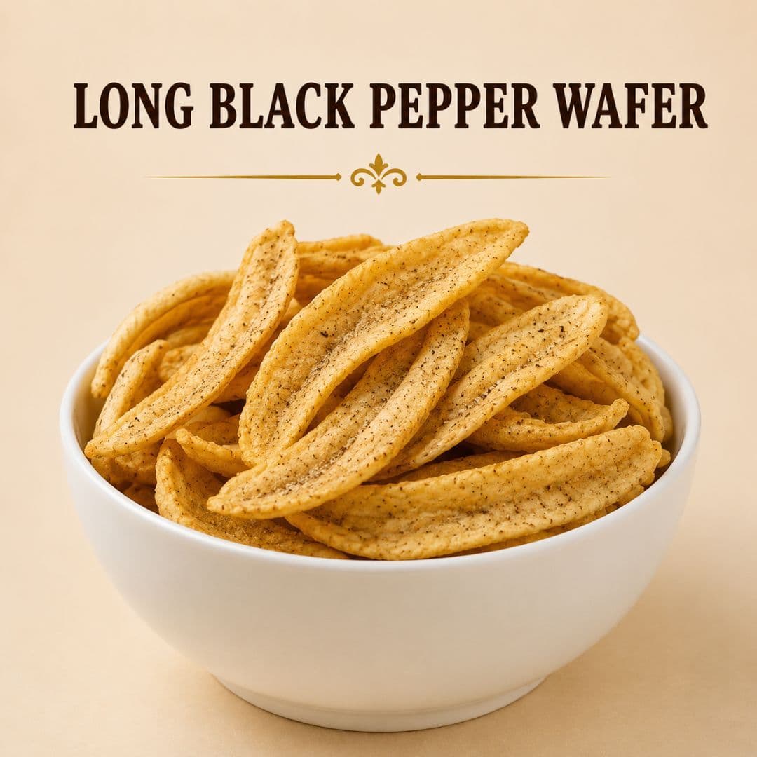MODISON LONG BLACK PEPPER WAFER INDIAN SNACKS CRISPY KELA product image 1