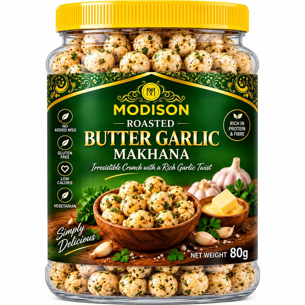 MODISON MAKHANA BUTTER GARLIC FLAVOUR