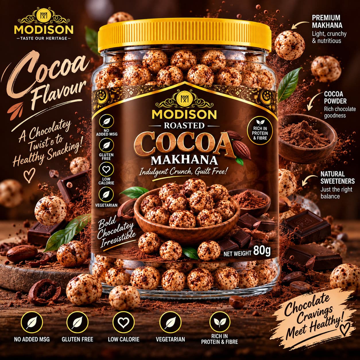 MODISON MAKHANA COCOA FLAVOUR alternate image