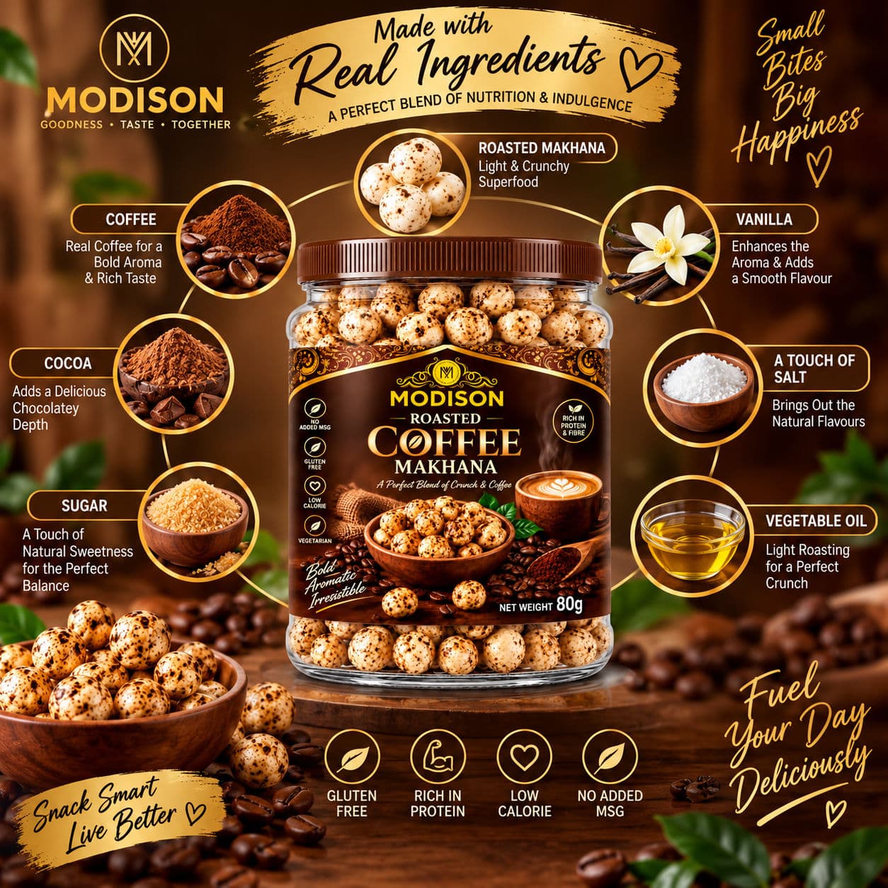 MODISON MAKHANA COFFEE FLAVOUR alternate image