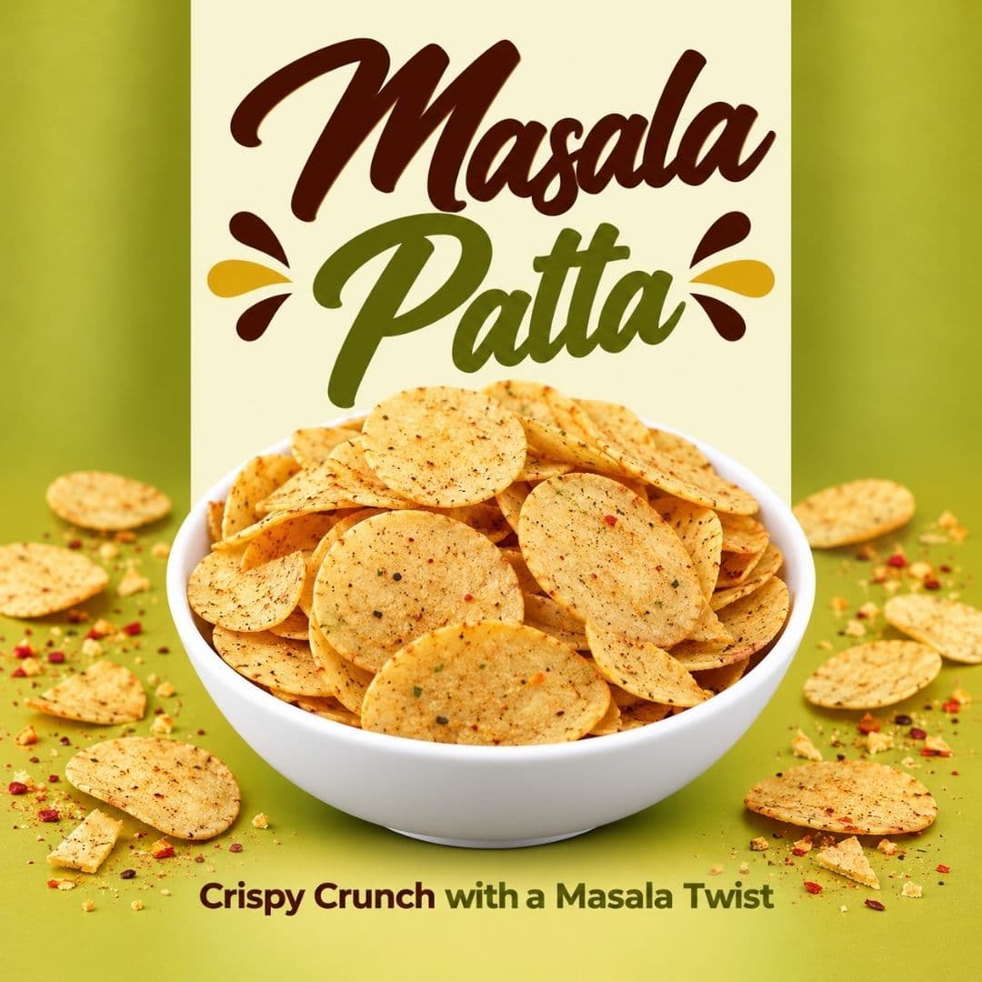 MODISON Masala Patta Potato Wafers Indian Snacks Crispy 180g