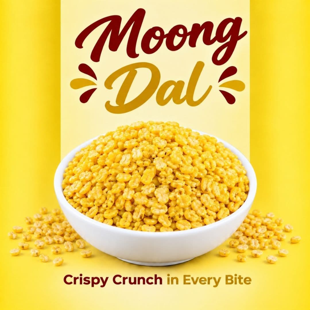 MODISON Moong Dal Indian Snacks Crispy Lentils 180g