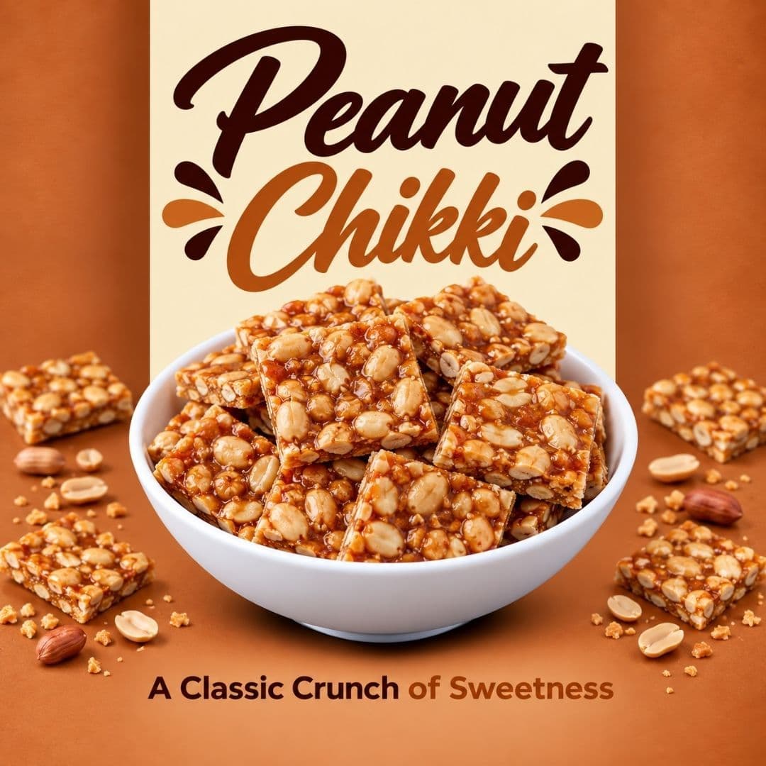 MODISON Peanut Chikki Indian Sweets Protein Brittle 180g