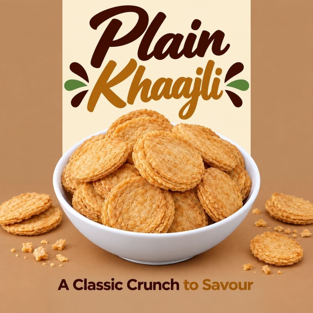 MODISON Plain Khaajli Indian Snacks Crispy Wheat Crackers 180g