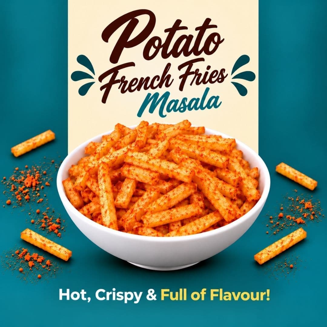 MODISON Potato French Fries Indian Namkeen Masala Crispy 180g
