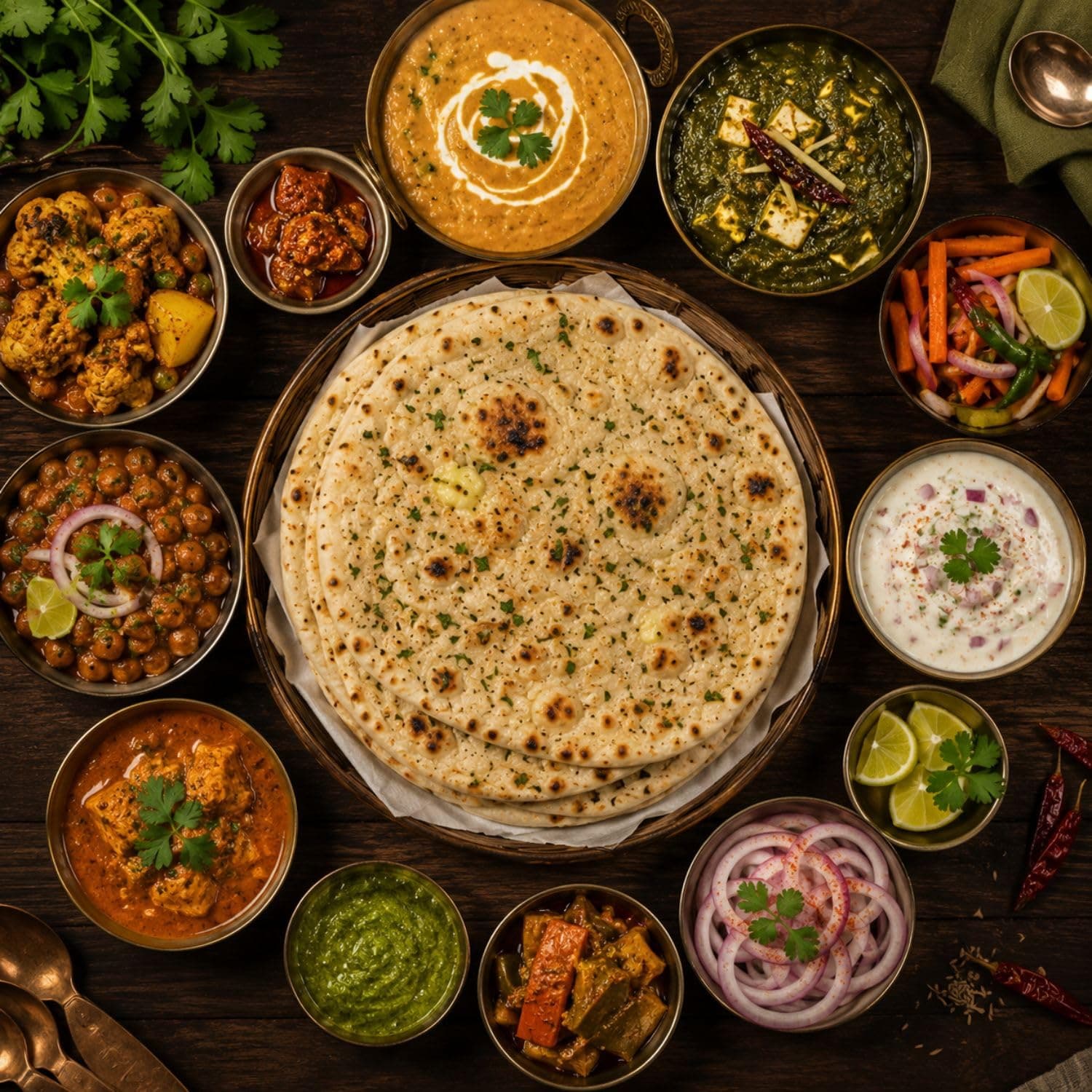 MODISON Potato Stuffed Kulcha Naan Traditional Flatbread Frozen 320g product image 4