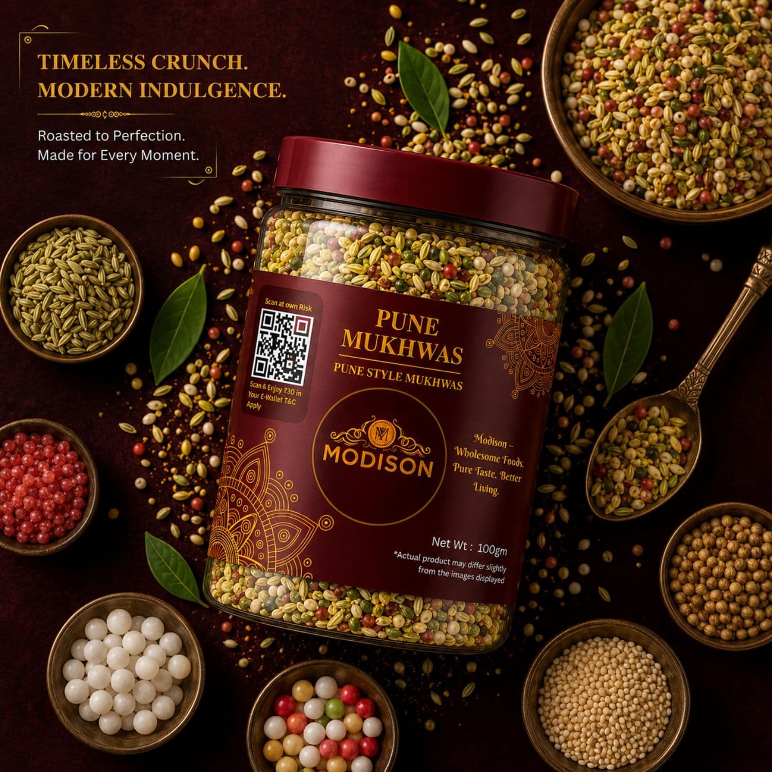 MODISON Pune Mukhwas Indian Mouth Freshener Fennel Coriander 100g product image 3