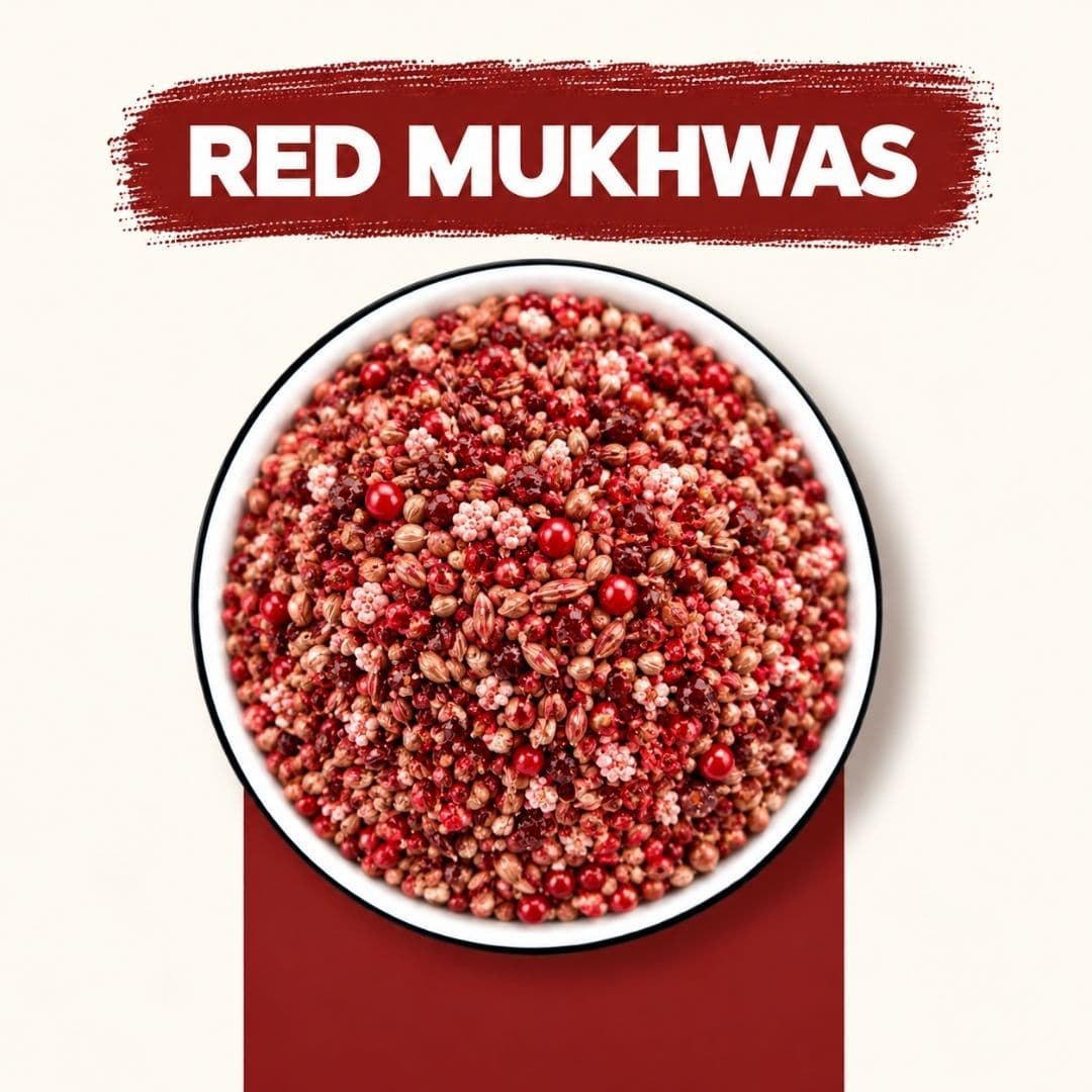 MODISON Red Mukhwas Indian Mouth Freshener Aniseed Coriander 100g