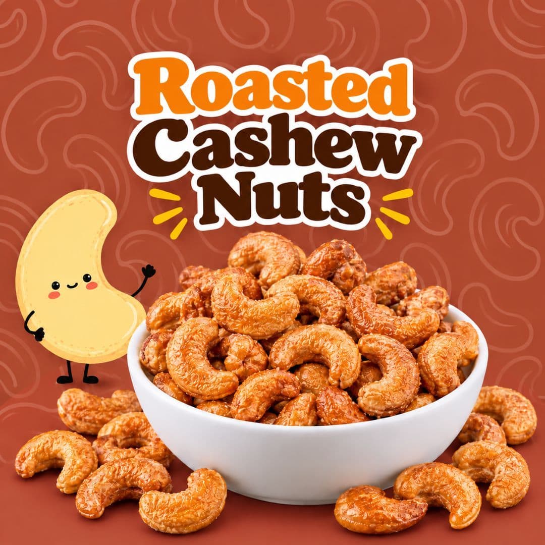 MODISON Roasted Cashew Nuts Healthy Snacks Protein Rich Kaju 400g