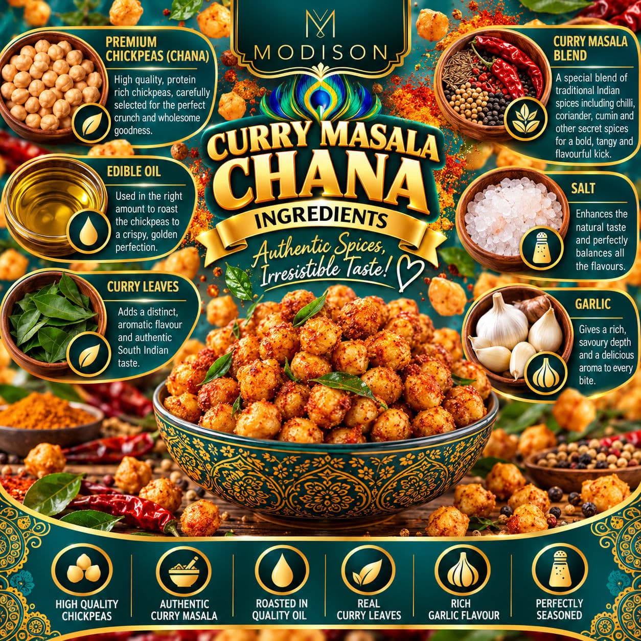 MODISON ROASTED CHANA CURRY FLAVOUR alternate image