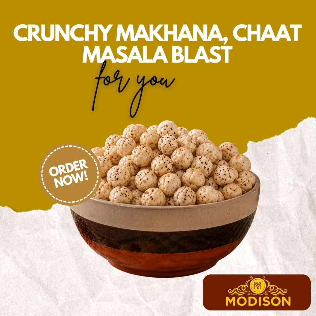 MODISON Roasted Makhana Healthy Snacks Chaat Masala Blast 80g product image 2