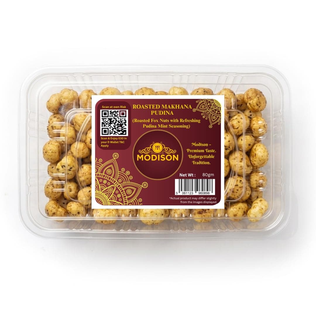 MODISON Roasted Makhana Healthy Snacks Pudina Flavour 80g product image 1