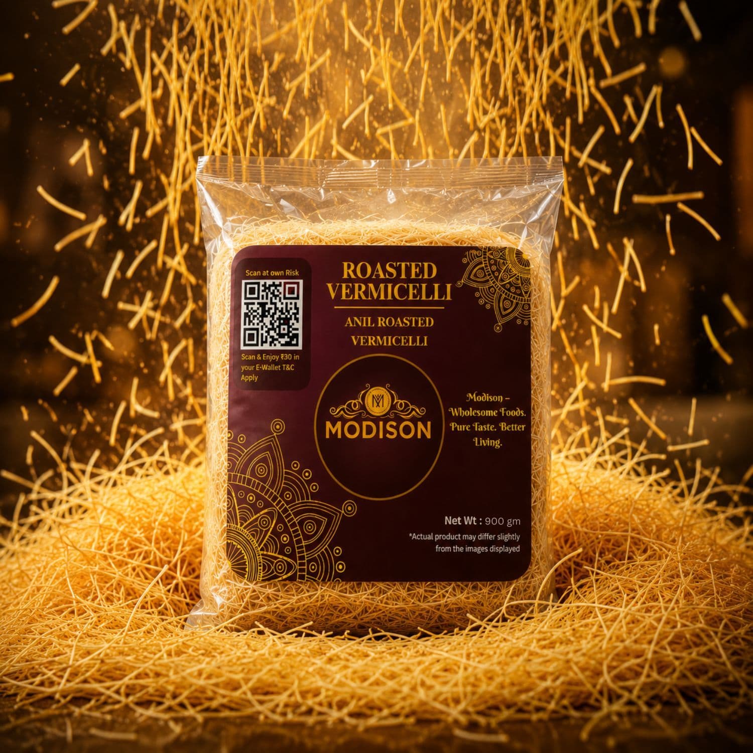 MODISON Roasted Vermicelli Wheat Semolina Seviyan 900g product image 8