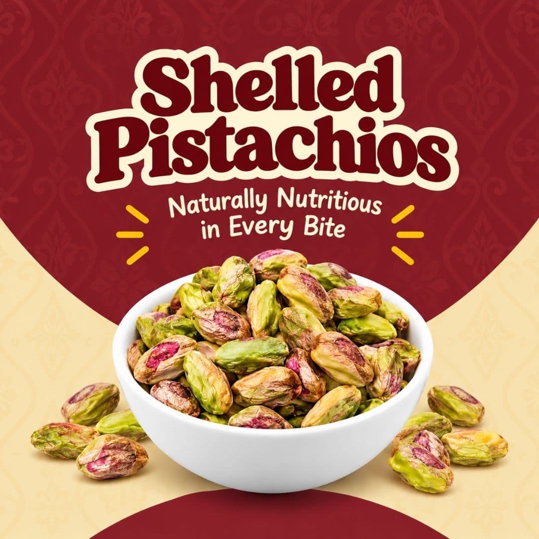 MODISON Shelled Pistachios Indian Dry Fruit Green Pista 180g