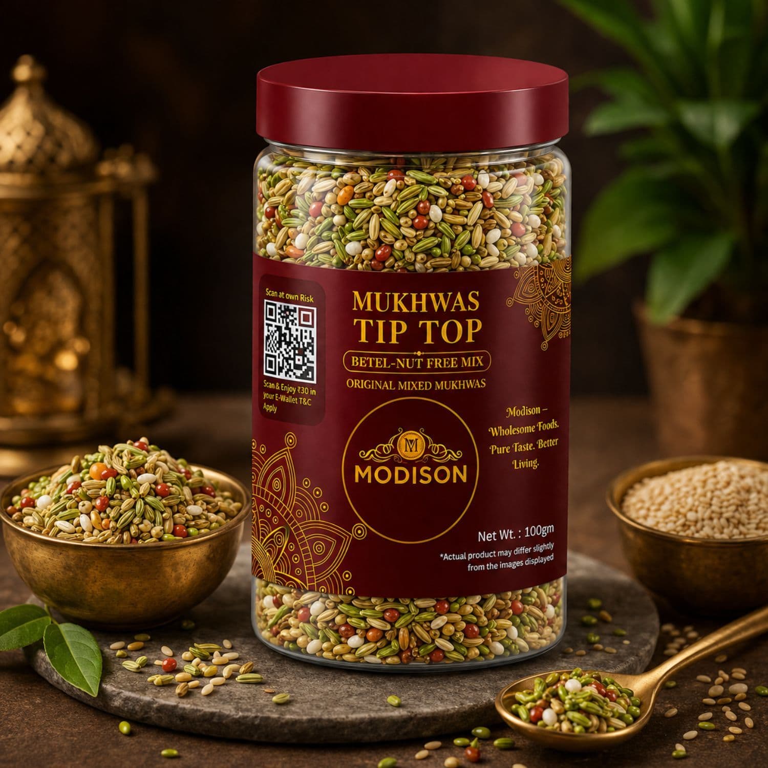 MODISON Tiptop Mukhwas Indian Mouth Freshener Fennel Aniseed 100g product image 7