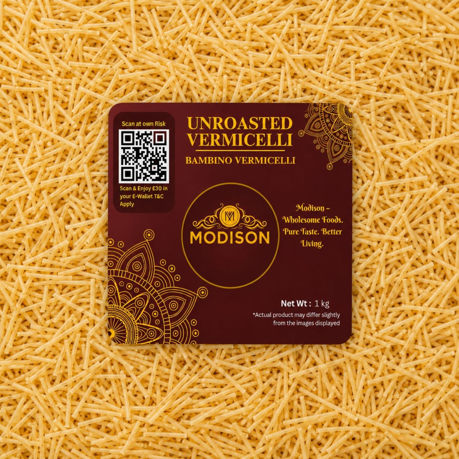 MODISON Unroasted Vermicelli Wheat Semolina Seviyan 1kg product image 7