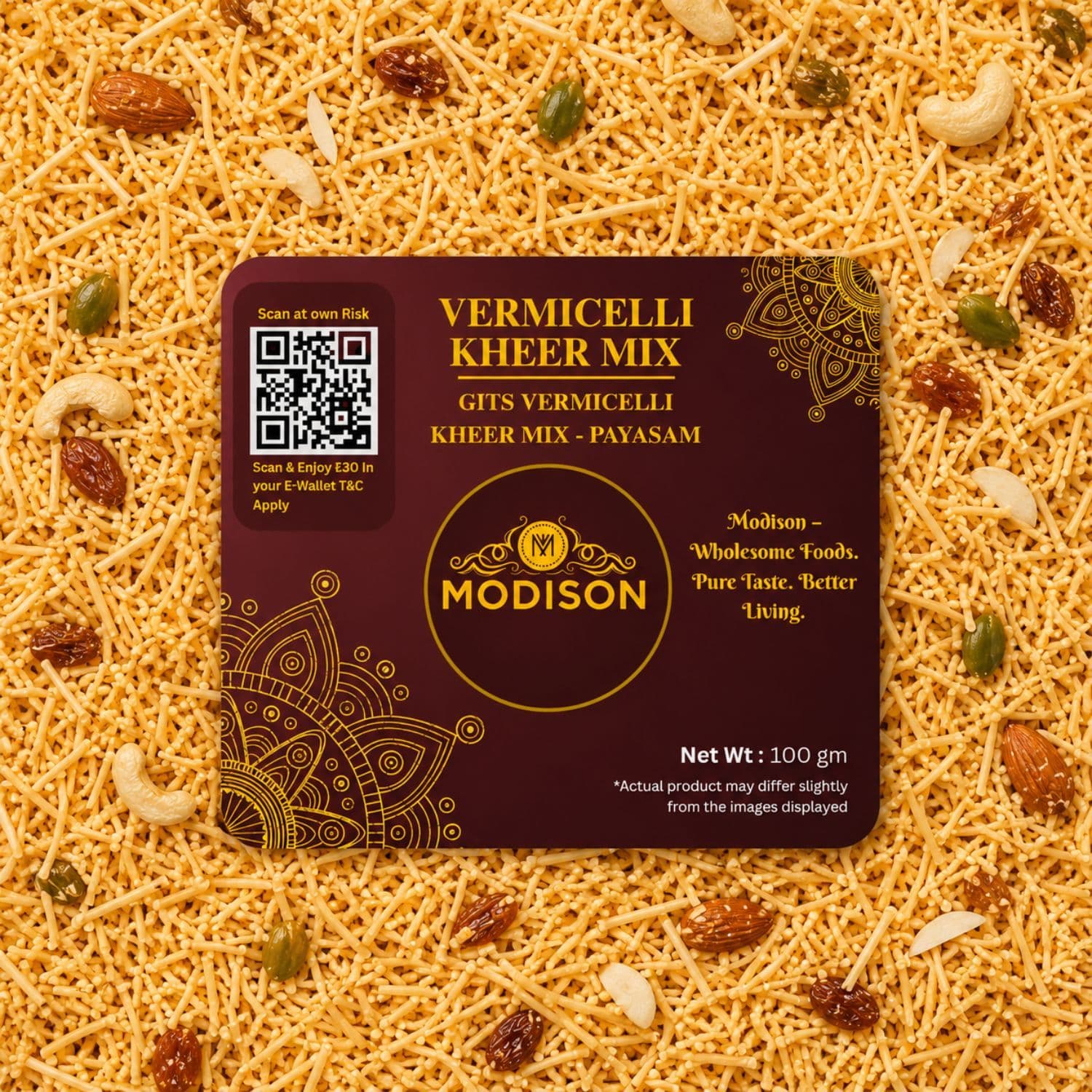 MODISON Vermicelli Kheer Mix Instant Payasam Dessert Mix 100g product image 5