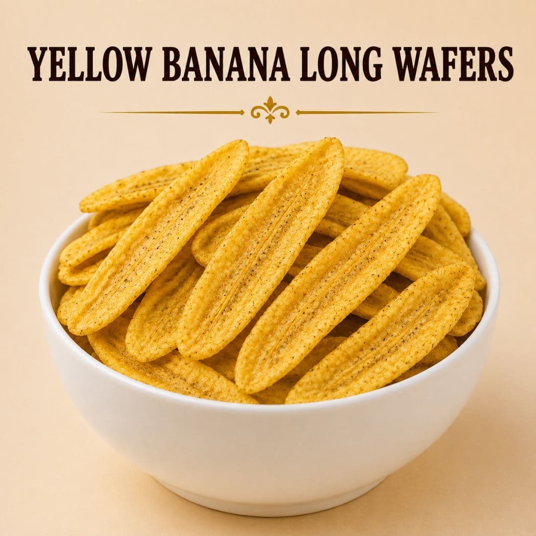 MODISON YELLOW BANANA LONG WAFER INDIAN SNACKS CRISPY KELA
