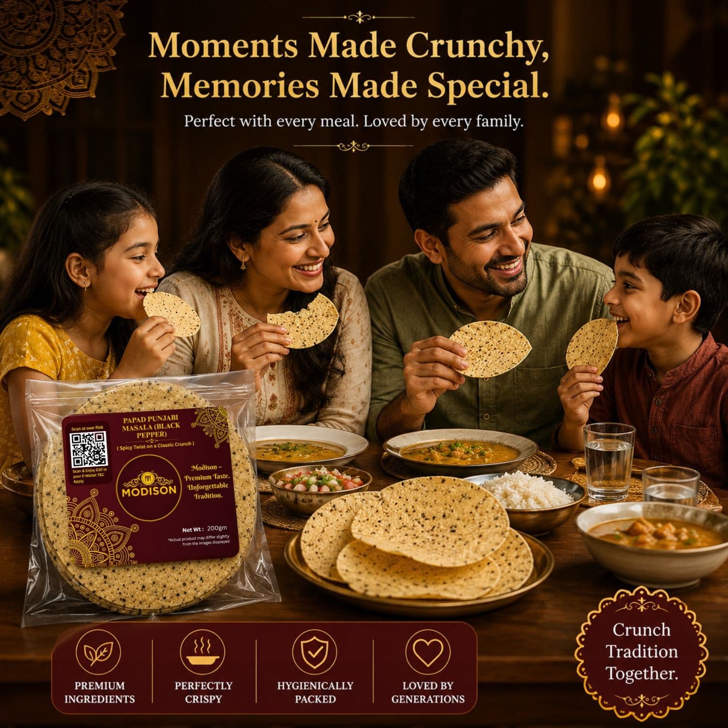 Papad Punjabi Masala (Black Pepper) product image 6