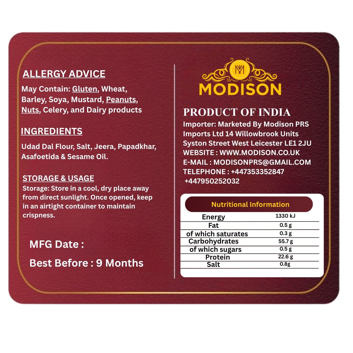 Papad Urad Plain product image 9